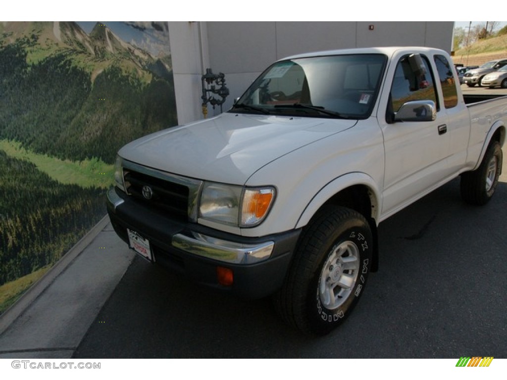 1999 Tacoma Limited Extended Cab 4x4 - Natural White / Blue photo #25