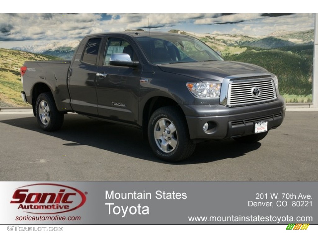 2012 Tundra Limited Double Cab 4x4 - Magnetic Gray Metallic / Red Rock photo #1
