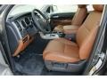 2012 Toyota Tundra Red Rock Interior Front Seat Photo