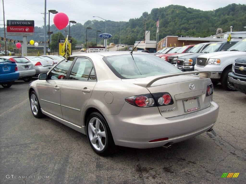 2007 MAZDA6 i Sport Sedan - Smokestone / Beige photo #3