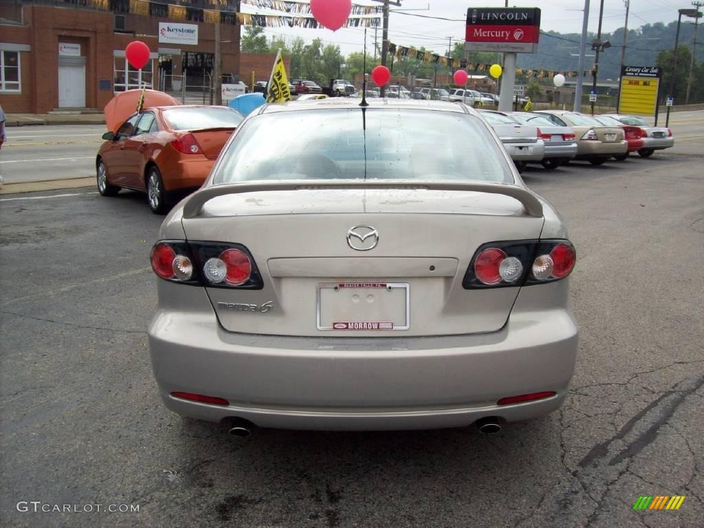 2007 MAZDA6 i Sport Sedan - Smokestone / Beige photo #4