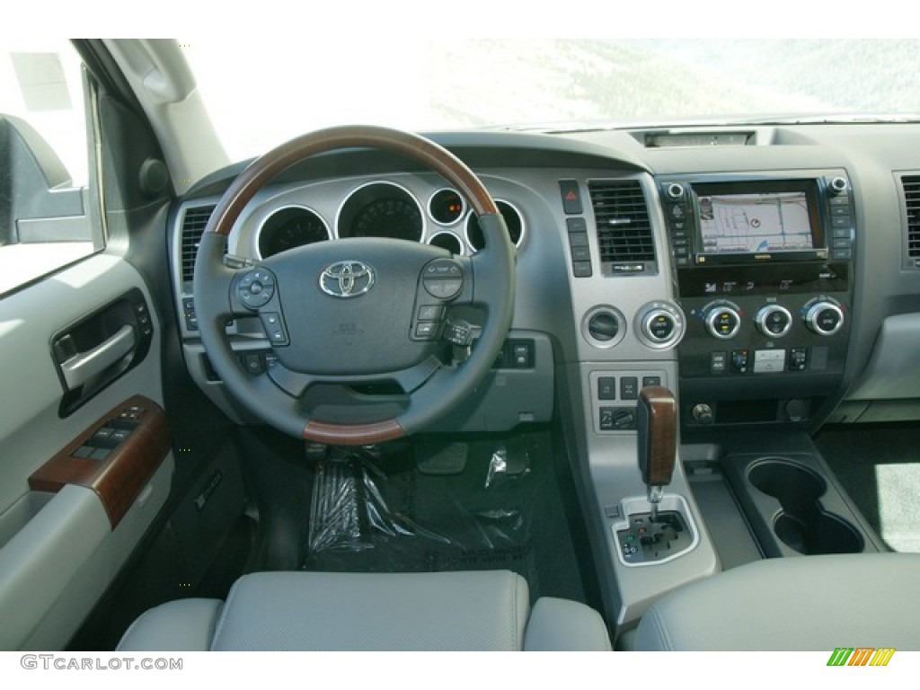2012 Toyota Sequoia Platinum 4WD Black Dashboard Photo #63149677