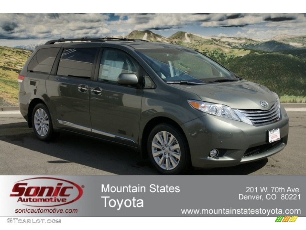 2012 Sienna Limited AWD - Cypress Green Pearl / Light Gray photo #1