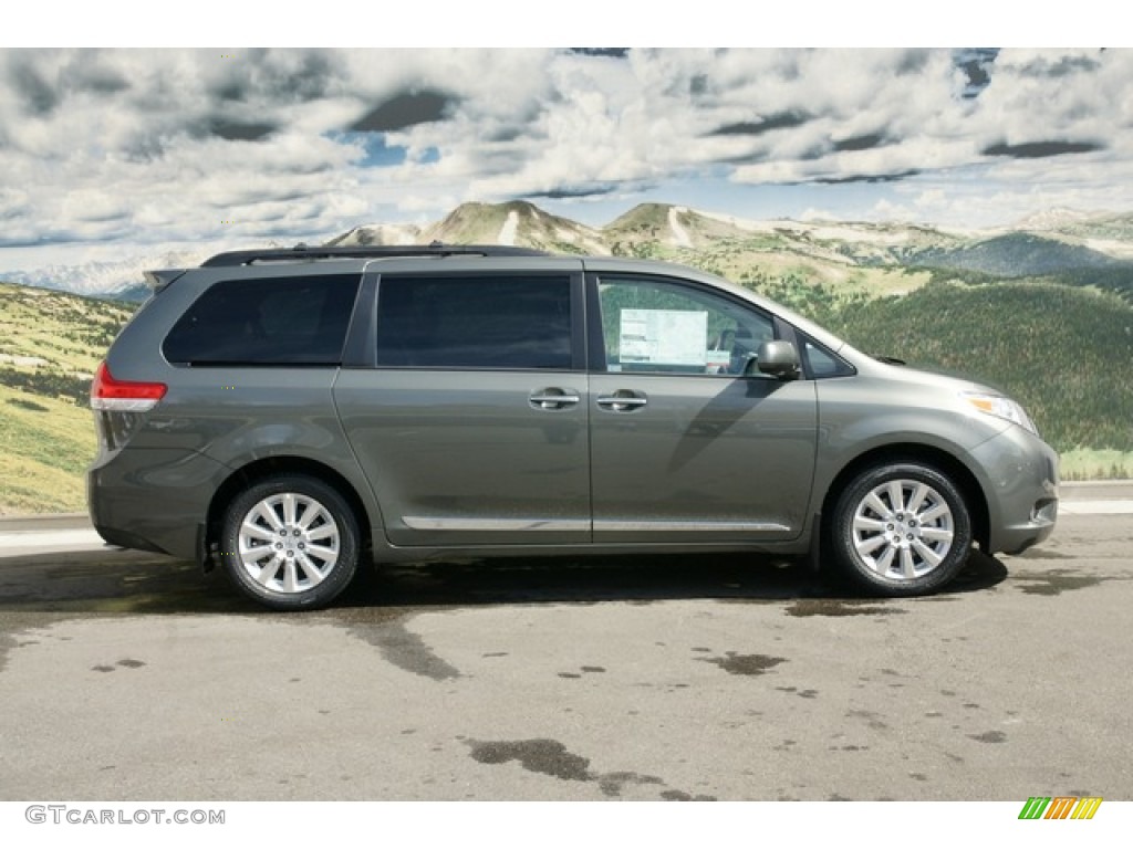 2012 Sienna Limited AWD - Cypress Green Pearl / Light Gray photo #2