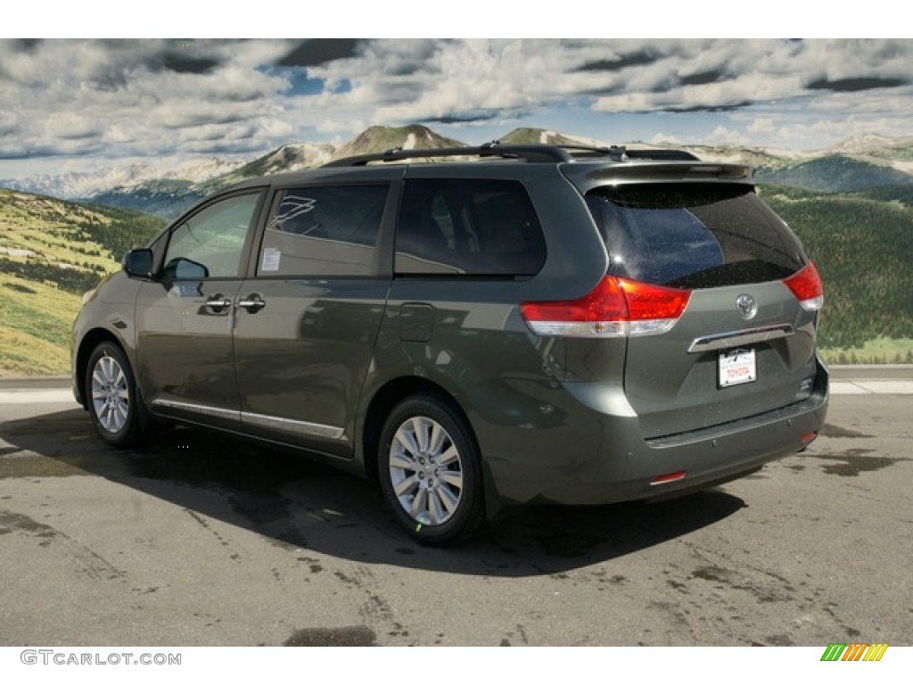 2012 Sienna Limited AWD - Cypress Green Pearl / Light Gray photo #3