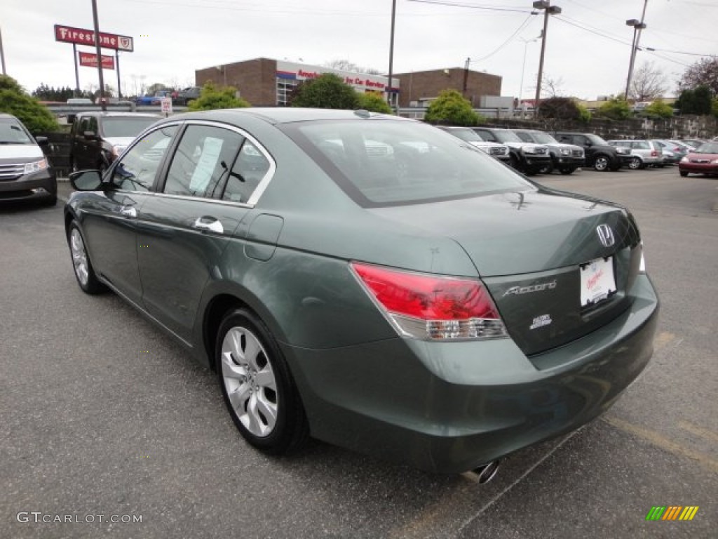 2009 Accord EX-L V6 Sedan - Mystic Green Metallic / Black photo #3