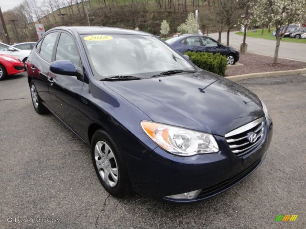 2010 Elantra GLS - Regatta Blue / Gray photo #6