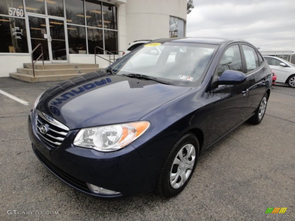 2010 Elantra GLS - Regatta Blue / Gray photo #8