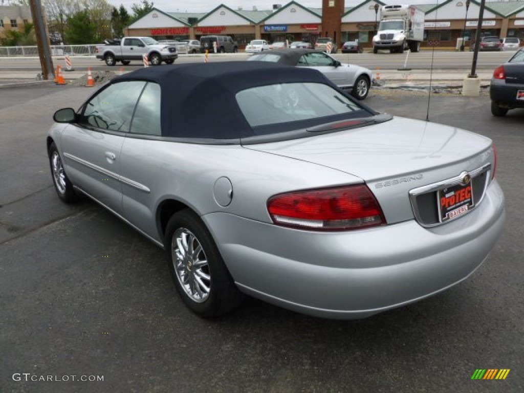 2003 Sebring Limited Convertible - Bright Silver Metallic / Black photo #5