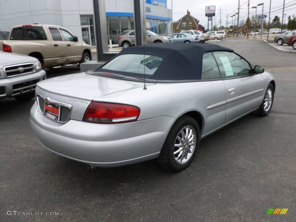 2003 Sebring Limited Convertible - Bright Silver Metallic / Black photo #7