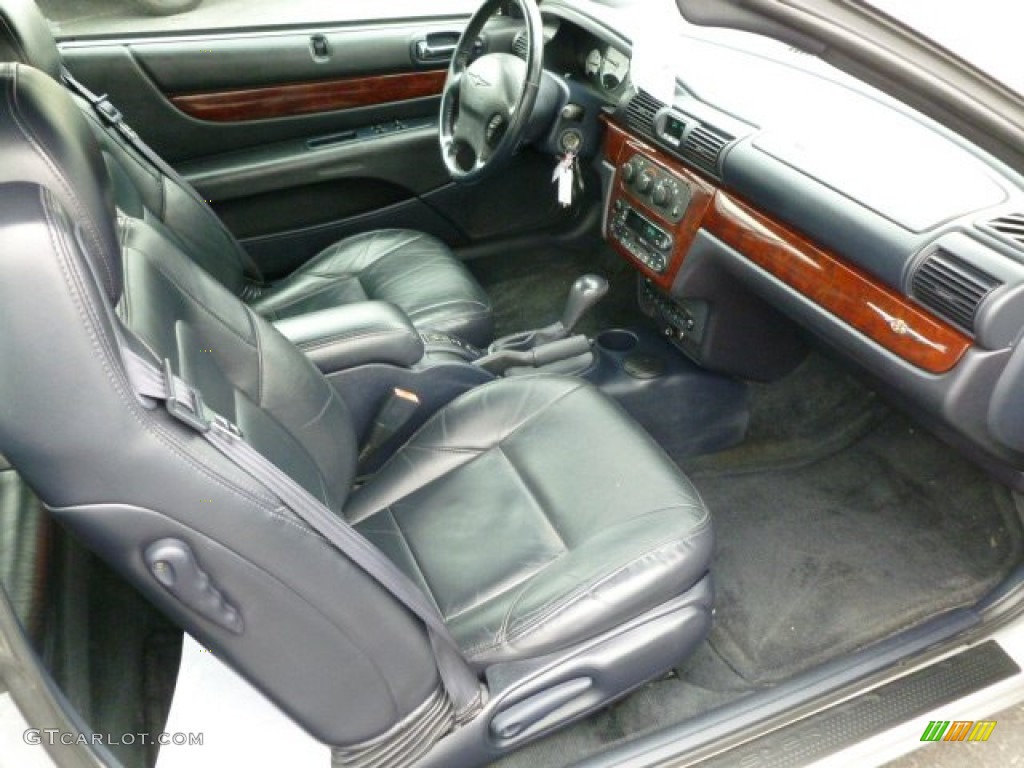 Black Interior 2003 Chrysler Sebring Limited Convertible Photo #63152572