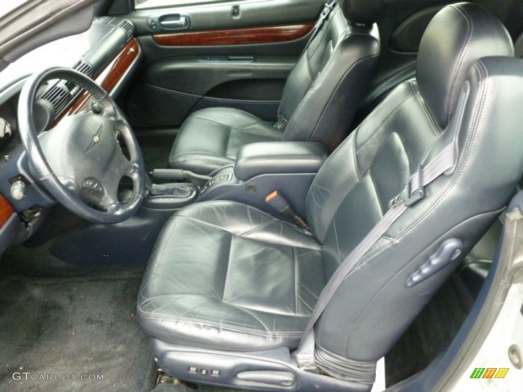 Black Interior 2003 Chrysler Sebring Limited Convertible Photo #63152614