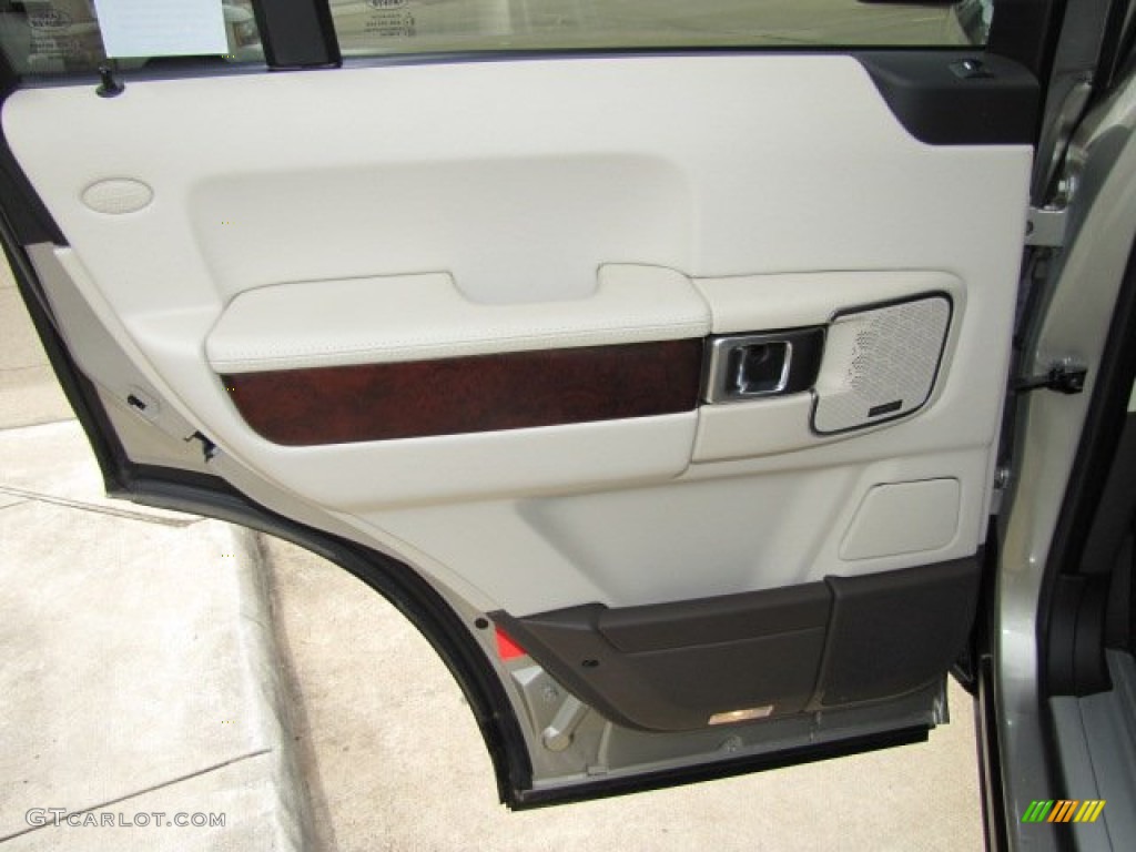 2010 Land Rover Range Rover HSE Arabica Brown/Ivory White Door Panel Photo #63152914