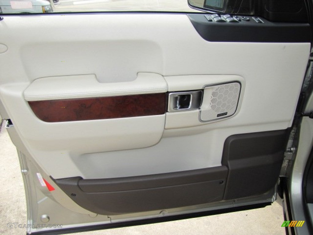 2010 Land Rover Range Rover HSE Arabica Brown/Ivory White Door Panel Photo #63152923