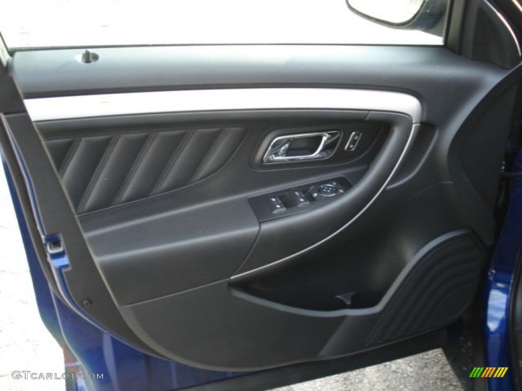 2013 Ford Taurus SEL Charcoal Black Door Panel Photo #63153955