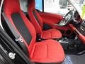  2008 fortwo passion coupe Design Red Interior