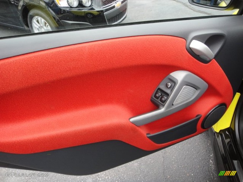 2008 Smart fortwo passion coupe Design Red Door Panel Photo #63155216