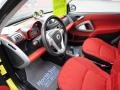  2008 fortwo passion coupe Design Red Interior