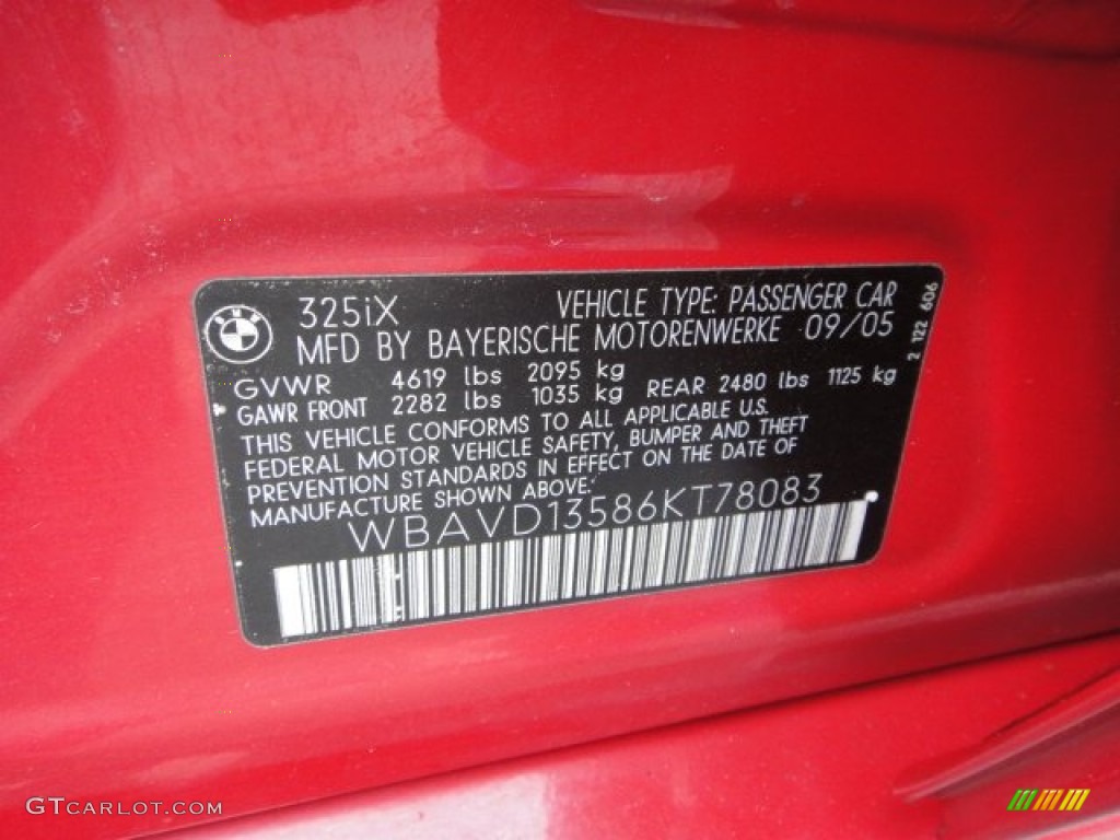 2006 3 Series 325xi Sedan - Electric Red / Beige photo #19