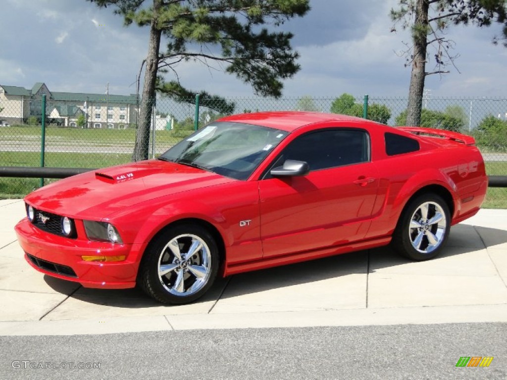 2008 Mustang GT Premium Coupe - Torch Red / Dark Charcoal photo #7