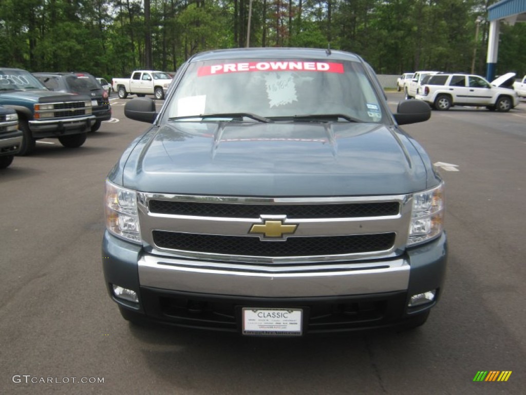 2007 Silverado 1500 LT Z71 Extended Cab 4x4 - Blue Granite Metallic / Light Titanium/Ebony Black photo #8