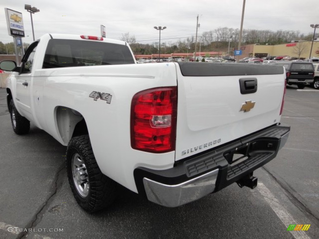 2007 Silverado 2500HD LT Regular Cab 4x4 - Summit White / Ebony photo #5