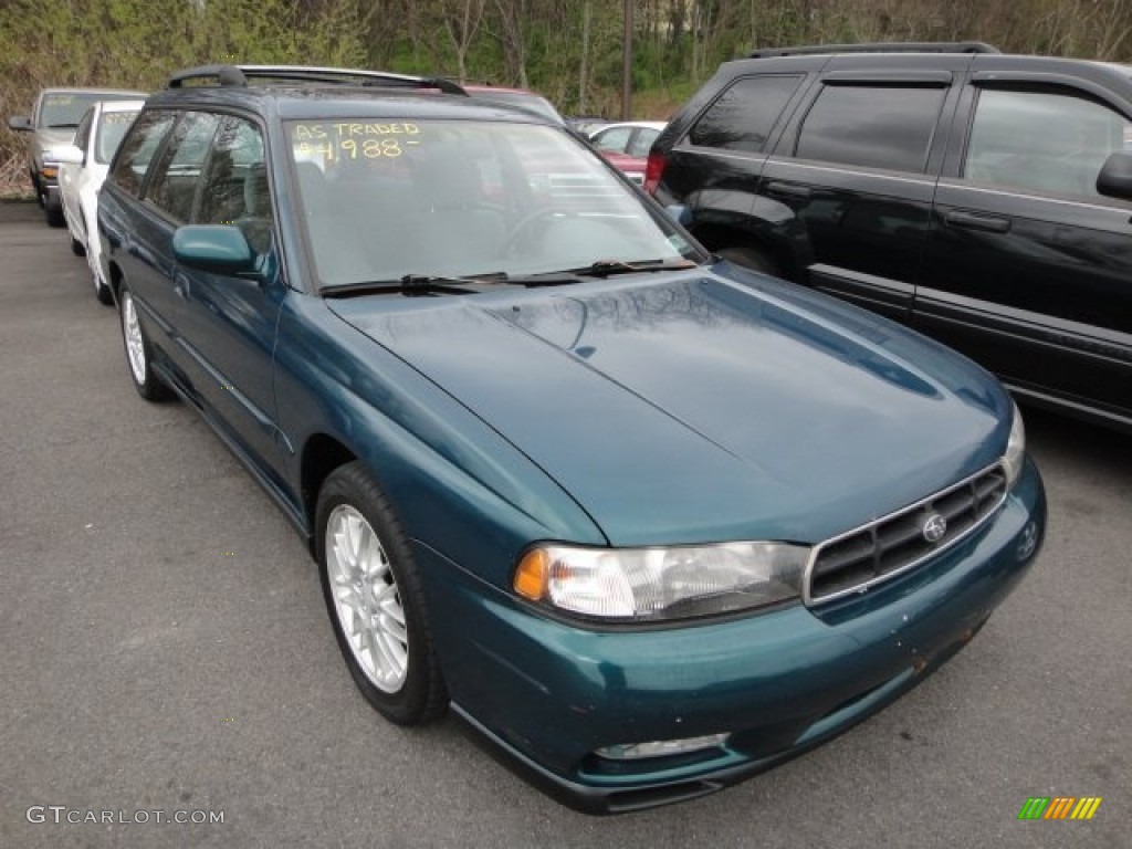 1997 Legacy GT Wagon - Spruce Pearl / Grey photo #1