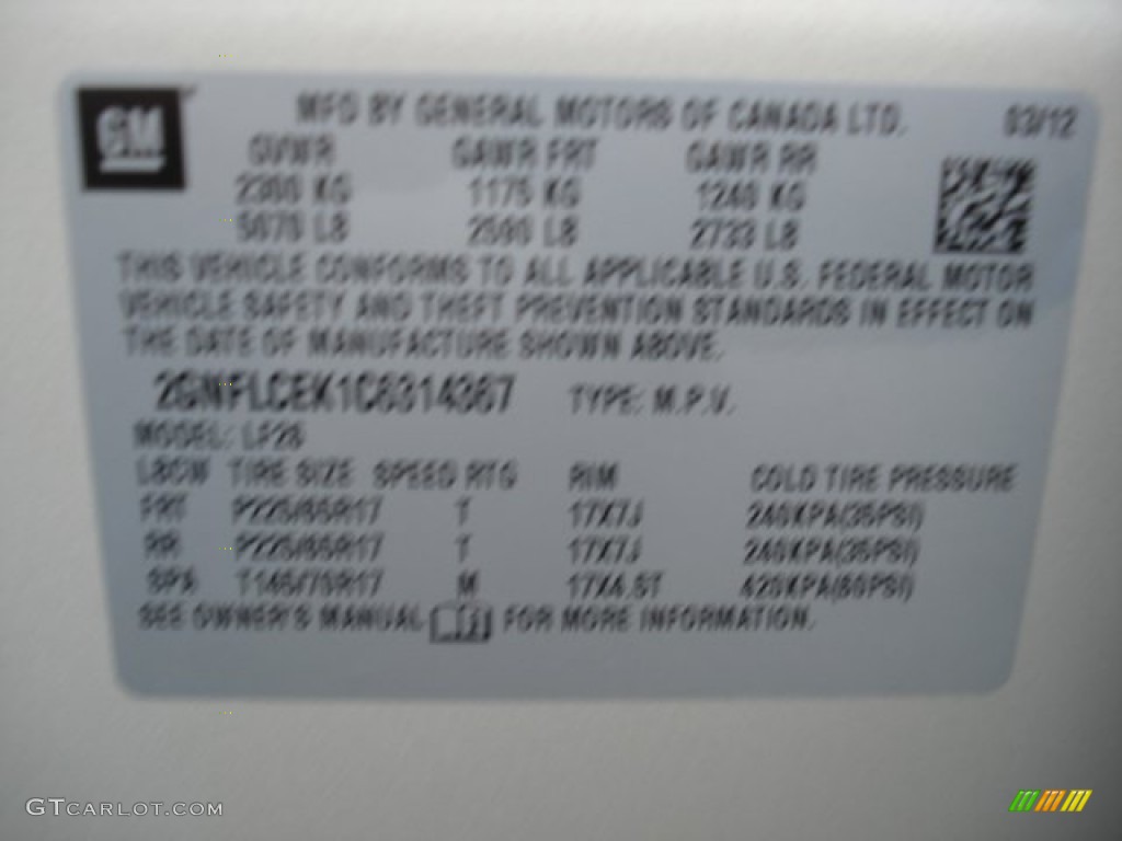 2012 Equinox LT - Gold Mist Metallic / Jet Black photo #20