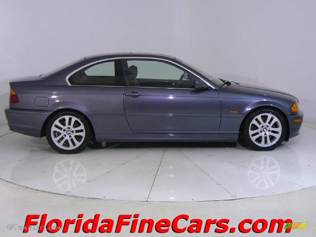 2003 3 Series 330i Coupe - Steel Blue Metallic / Black photo #4