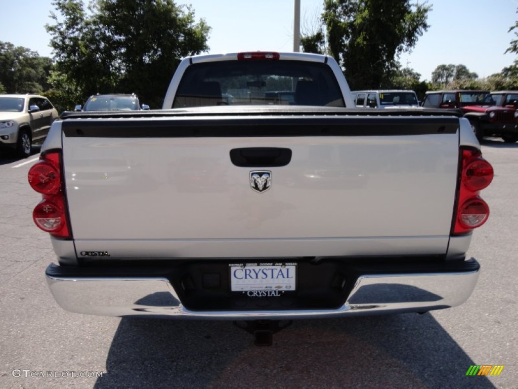 2007 Ram 1500 SXT Regular Cab - Bright Silver Metallic / Medium Slate Gray photo #7