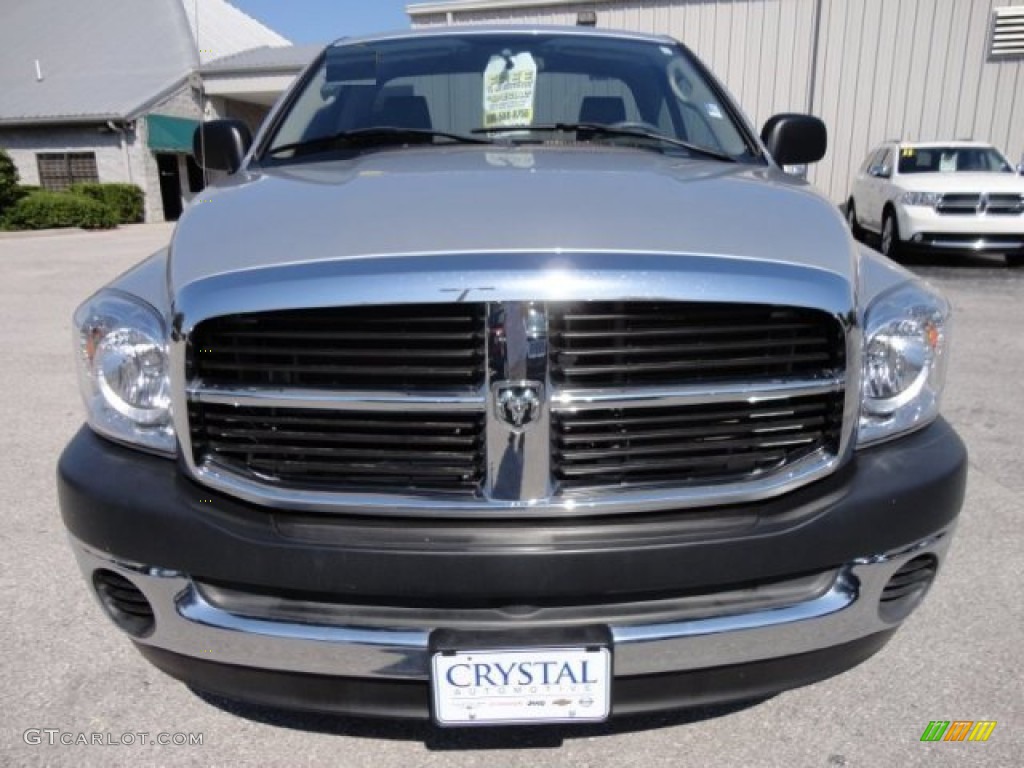 2007 Ram 1500 SXT Regular Cab - Bright Silver Metallic / Medium Slate Gray photo #14