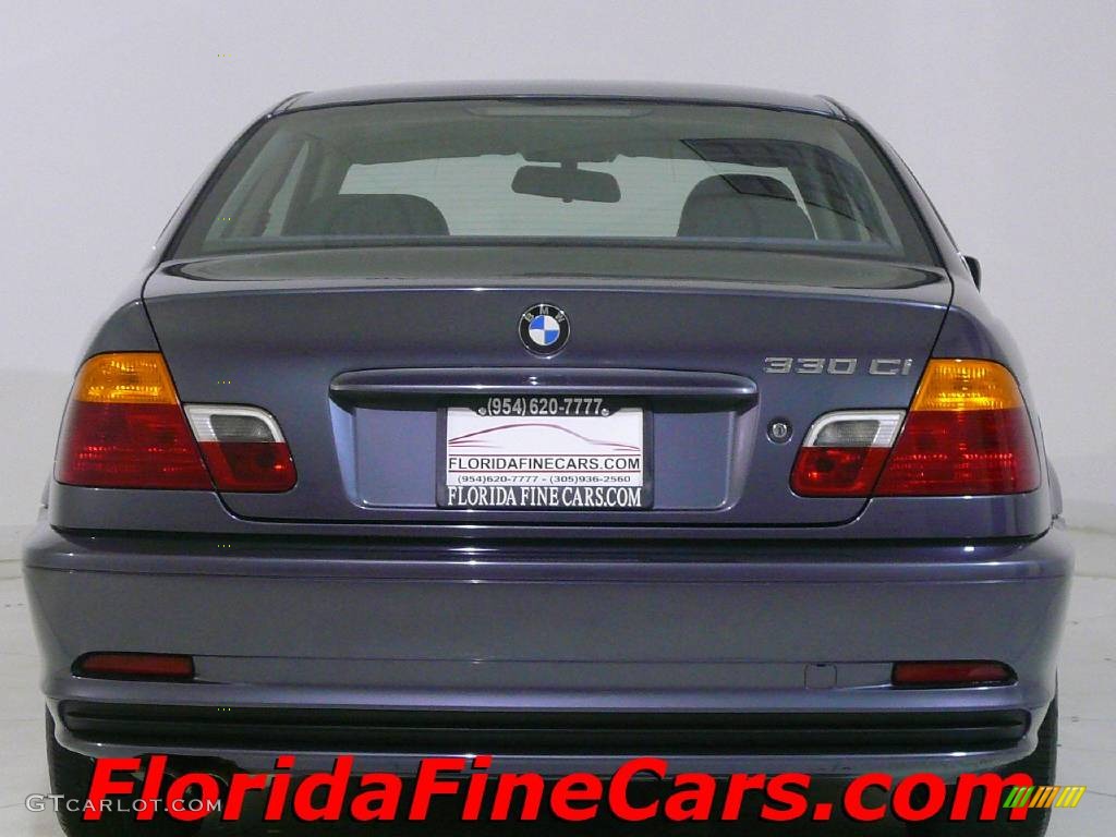 2003 3 Series 330i Coupe - Steel Blue Metallic / Black photo #6