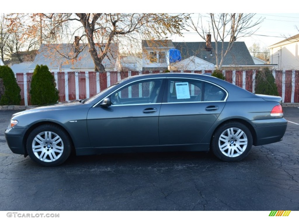 2004 7 Series 745i Sedan - Titanium Grey Metallic / Black/Black photo #4