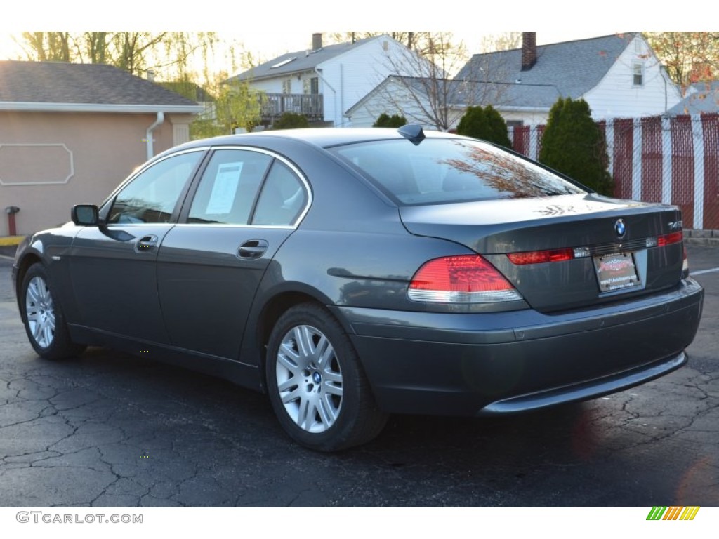 2004 7 Series 745i Sedan - Titanium Grey Metallic / Black/Black photo #5