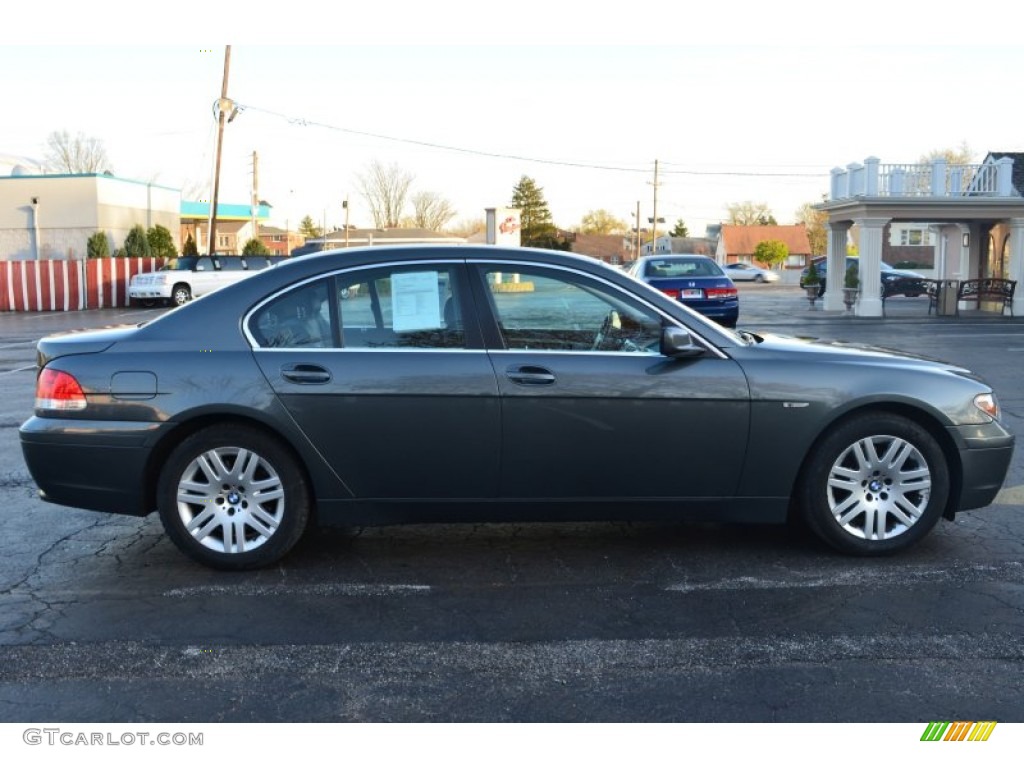 2004 7 Series 745i Sedan - Titanium Grey Metallic / Black/Black photo #8