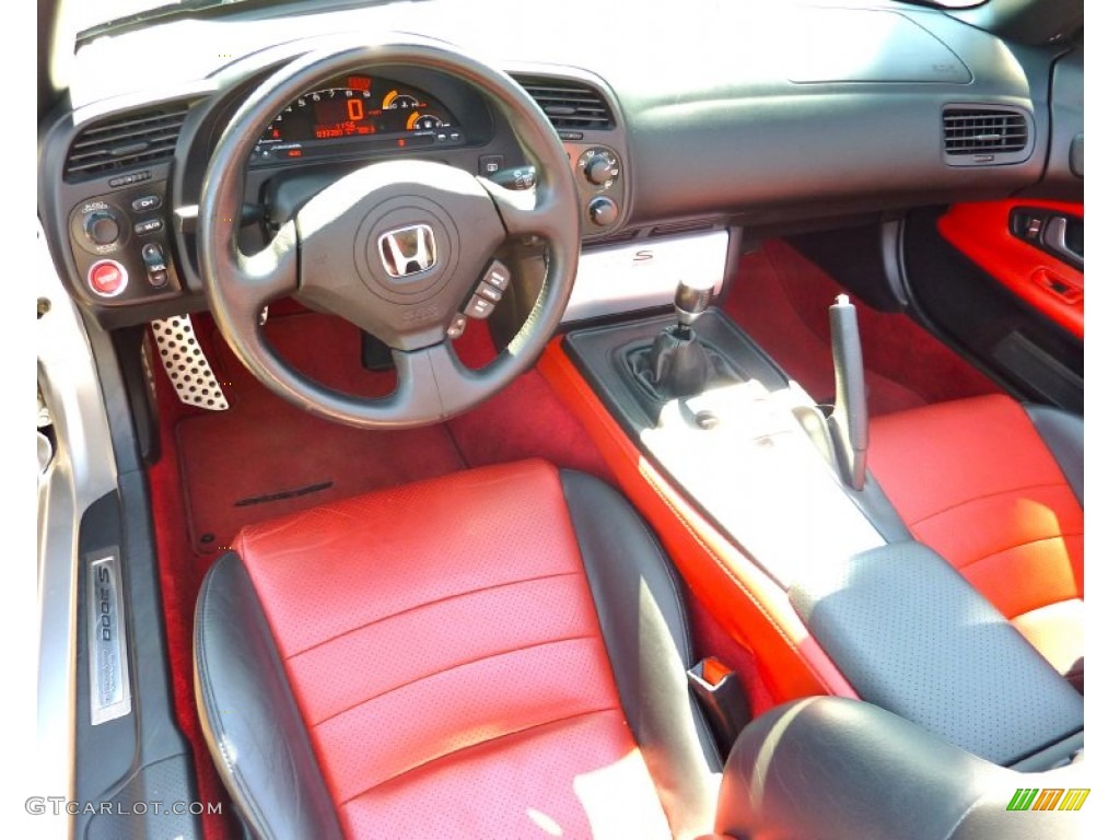 2005 Honda S2000 Roadster Red/Black Dashboard Photo #63160641