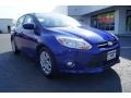 2012 Sonic Blue Metallic Ford Focus SE Sedan  photo #2