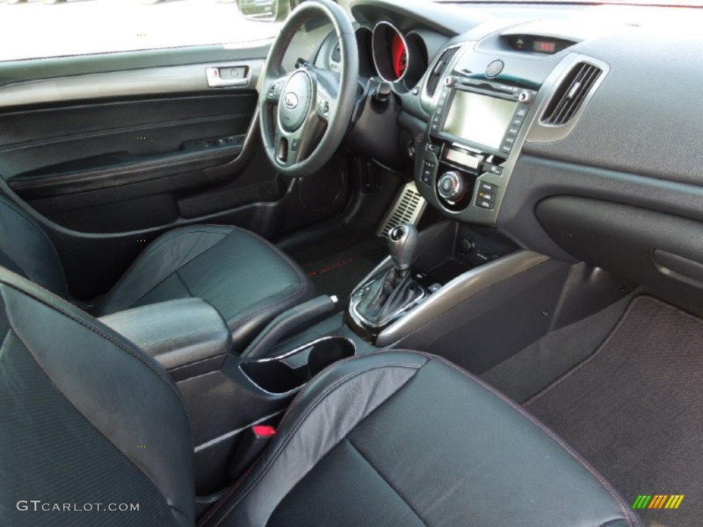 Black Sport Interior 2011 Kia Forte Koup SX Photo #63162298