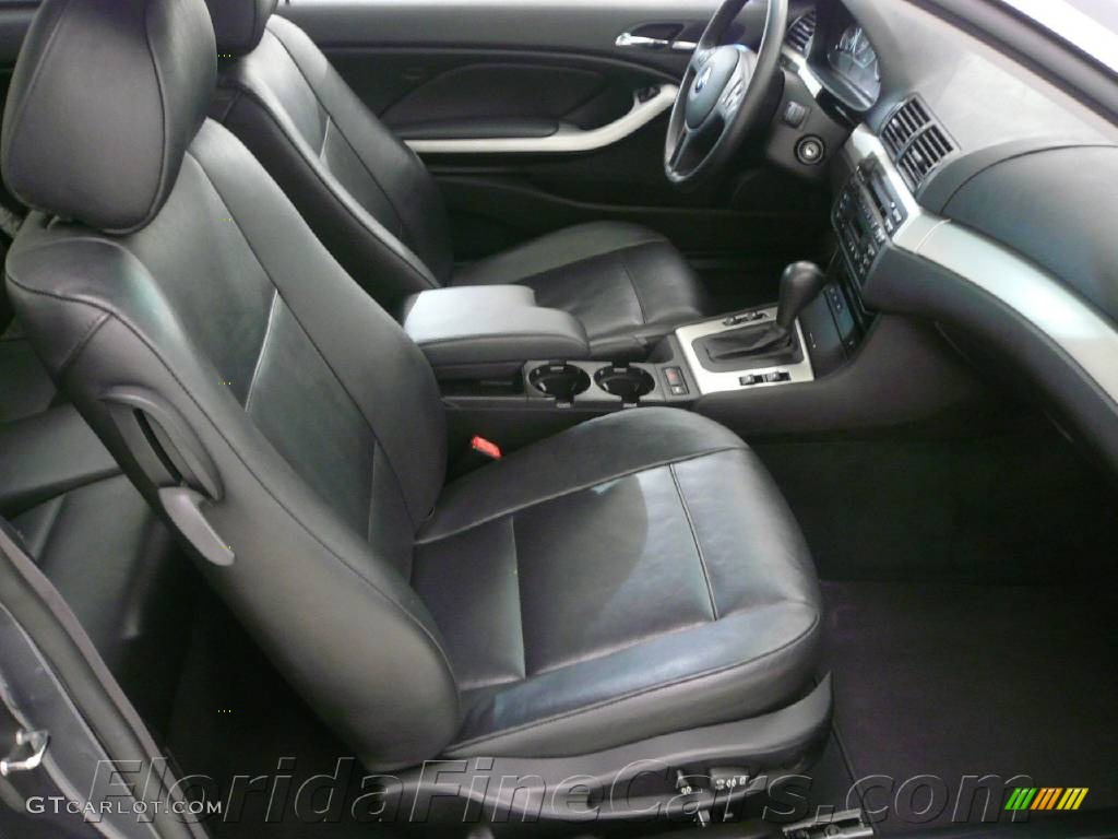 2003 3 Series 330i Coupe - Steel Blue Metallic / Black photo #13