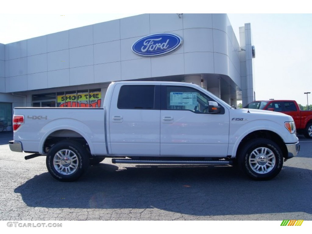 2011 F150 Lariat SuperCrew 4x4 - Oxford White / Pale Adobe photo #1