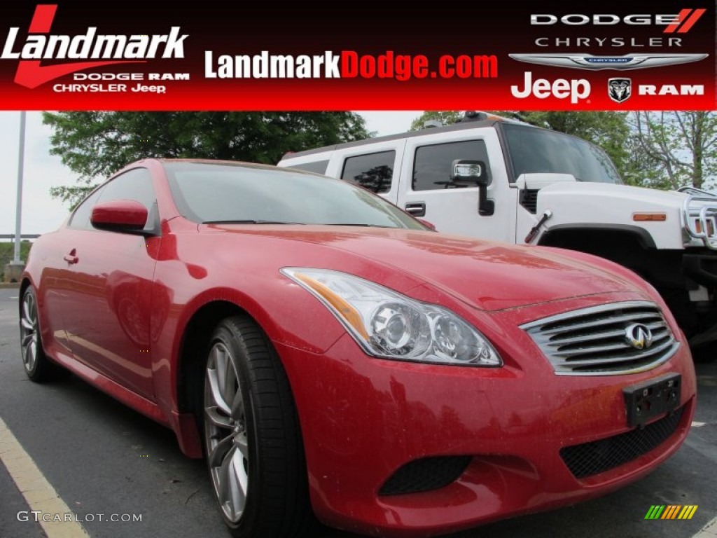 2008 G 37 S Sport Coupe - Vibrant Red / Graphite photo #1