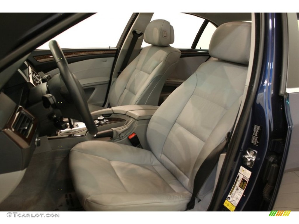 2009 5 Series 528xi Sedan - Deep Sea Blue Metallic / Grey Dakota Leather photo #10