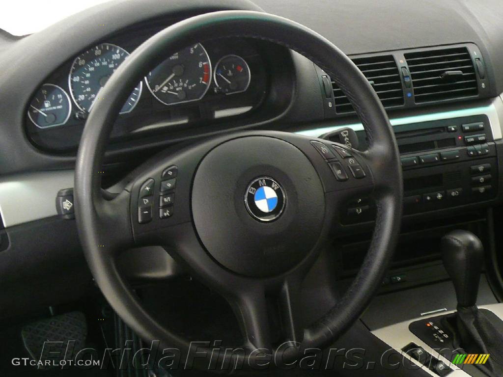 2003 3 Series 330i Coupe - Steel Blue Metallic / Black photo #17