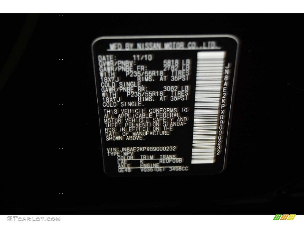2011 Quest Color Code LAE for Black Amethyst Photo #63164791