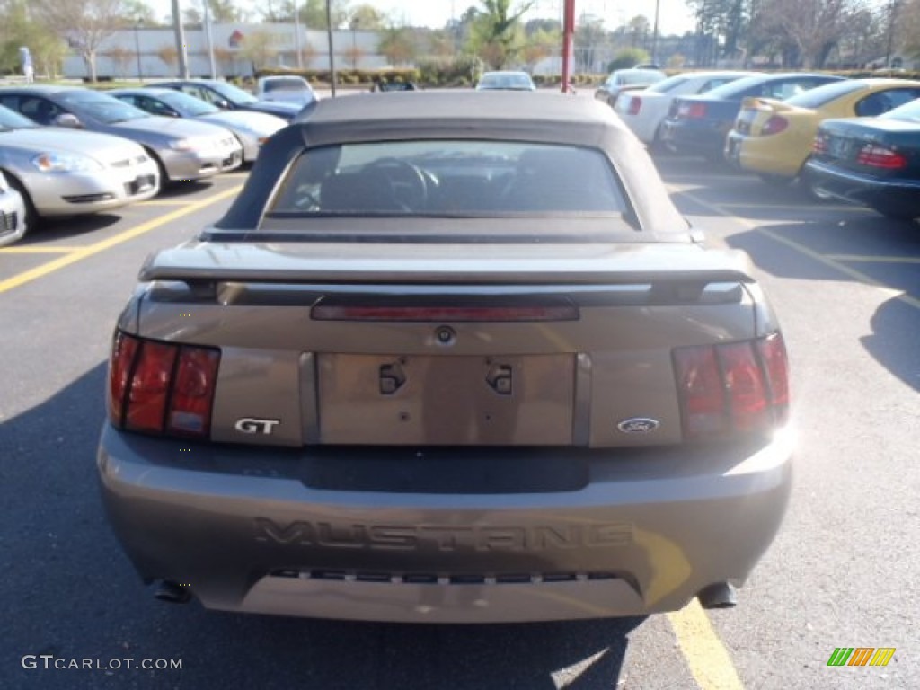 2001 Mustang GT Convertible - Mineral Grey Metallic / Dark Charcoal photo #4
