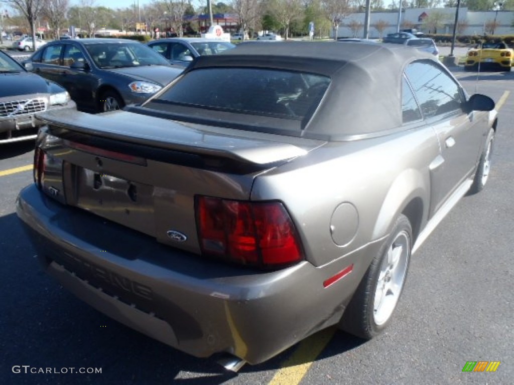 2001 Mustang GT Convertible - Mineral Grey Metallic / Dark Charcoal photo #6