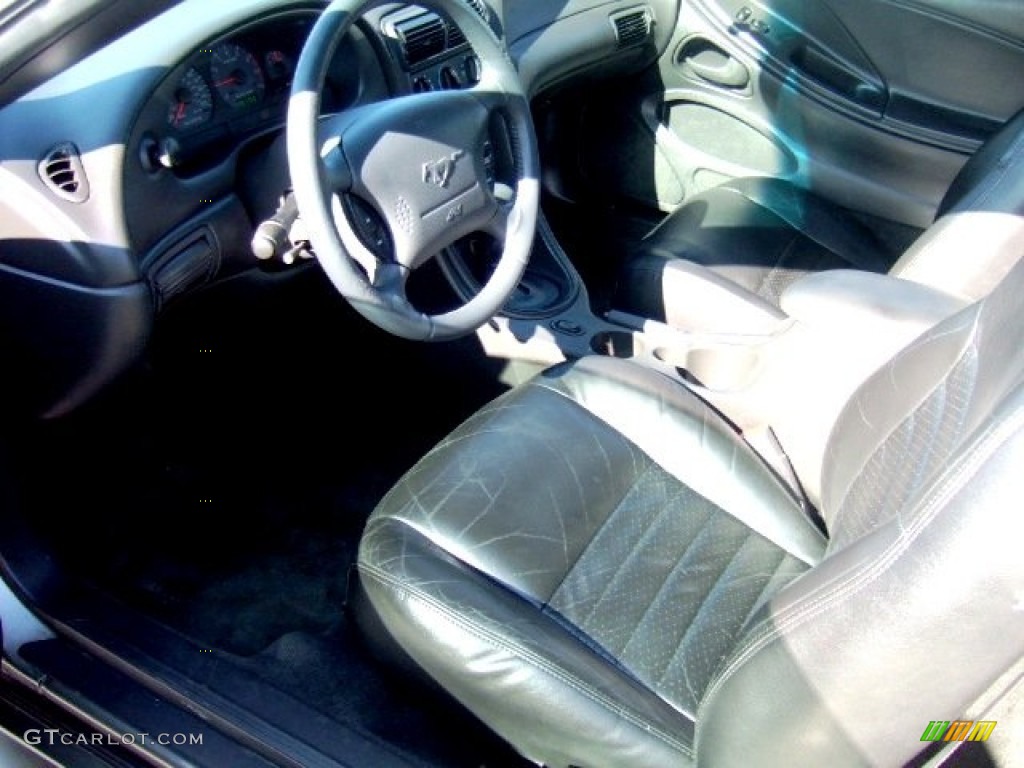 2001 Mustang GT Convertible - Mineral Grey Metallic / Dark Charcoal photo #10