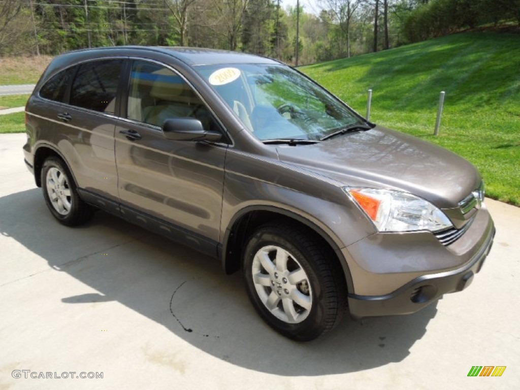 2009 CR-V EX - Urban Titanium Metallic / Ivory photo #2