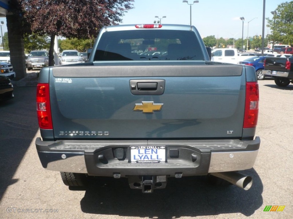 2011 Silverado 2500HD LT Crew Cab 4x4 - Blue Granite Metallic / Ebony photo #5