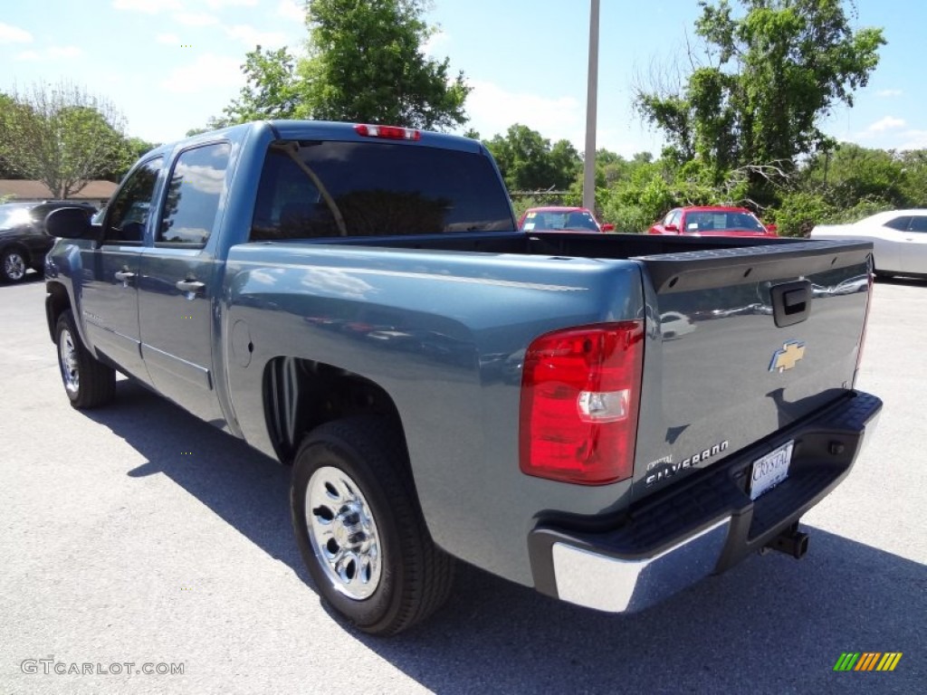 2007 Silverado 1500 LT Crew Cab - Blue Granite Metallic / Ebony Black photo #3